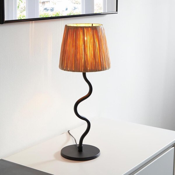 Endon modern asztali lámpa wriggle fekete end100958
