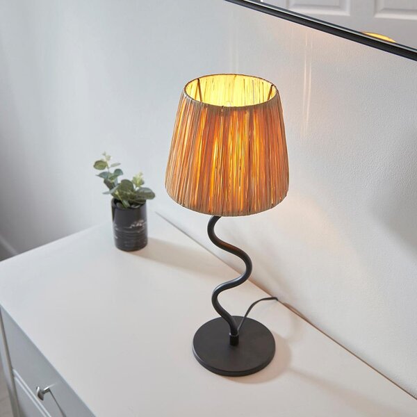 Endon modern asztali lámpa wriggle fekete end100958