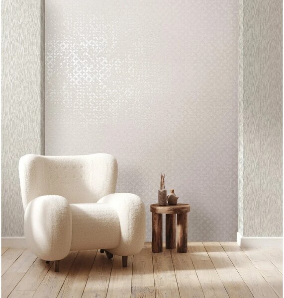 TF30035122 geometrikus mintájú bézs tapéta