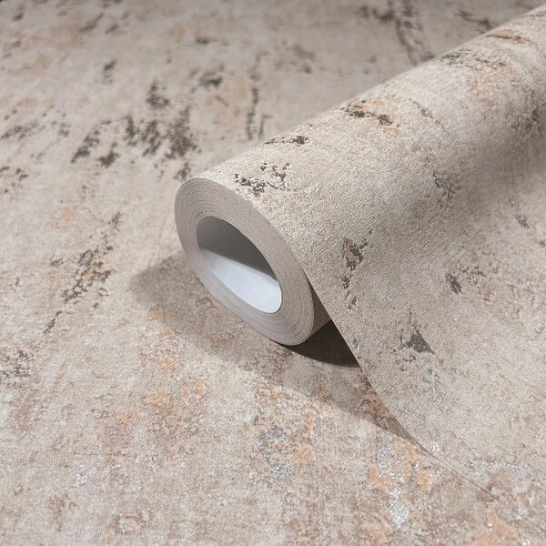 TF30035124 betonhatású világosbarna tapéta