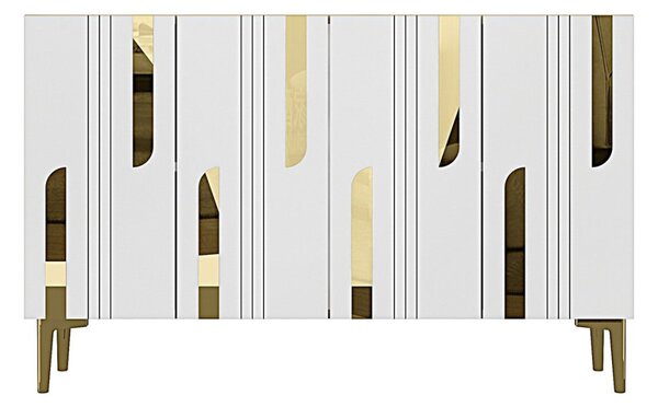 Nota komód, zafír tölgy-fehér, 120 cm – TR555CHM1531