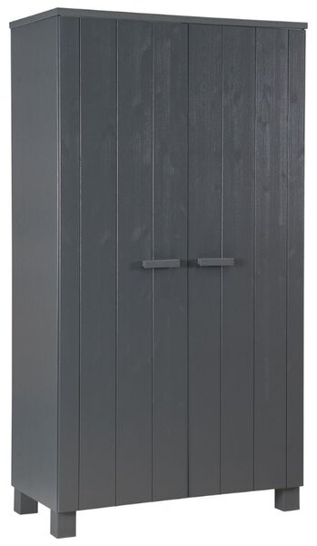 Hoorns Koben sötétszürke fa szekrény 202 x 111 cm