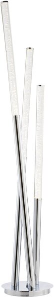 Endon glamour modern LED állólámpa glacier polírozott rozsdamentes acél átlátszó end76731