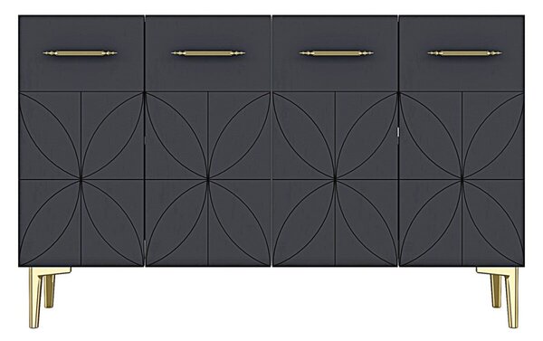 Eliz komód, antracit, 120 cm