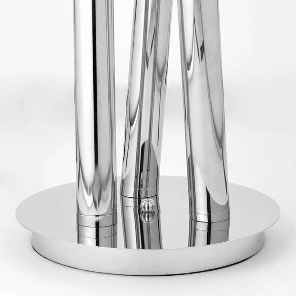 Endon glamour modern LED állólámpa glacier polírozott rozsdamentes acél átlátszó end76731