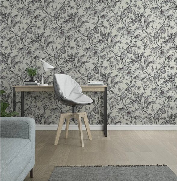 TF30082338 levélmintás homokszínű tapéta