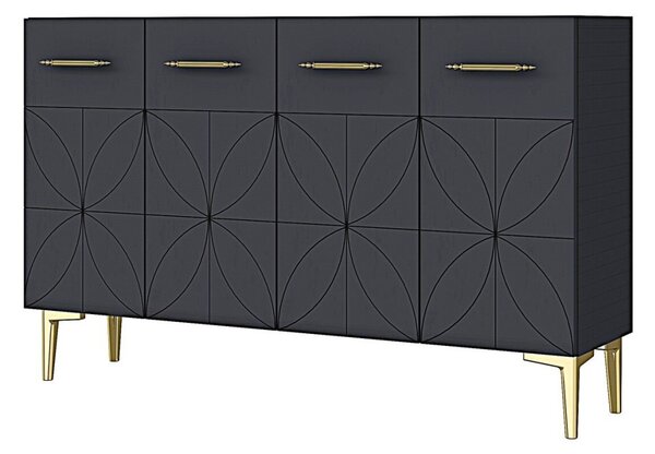 Eliz komód, antracit, 120 cm