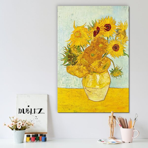 DUBLEZ | Reprodukció - Vincent van Gogh - Napraforgók (1888) | Prémium UV nyomtatás