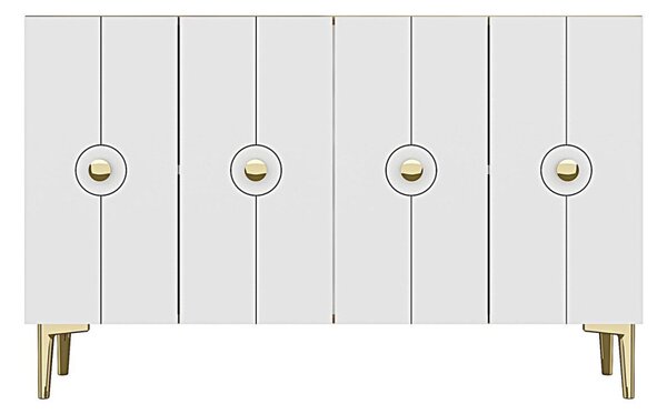 Enlem komód, zafír tölgy-fehér, 120 cm
