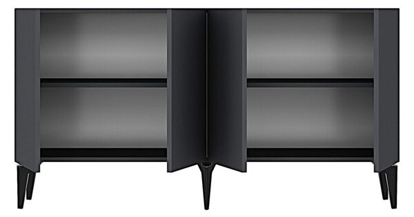 Lipa komód, antracit, 125 cm