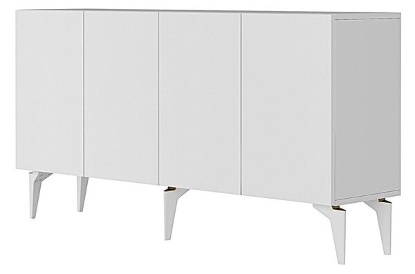 Lipa komód, fehér, 125 cm