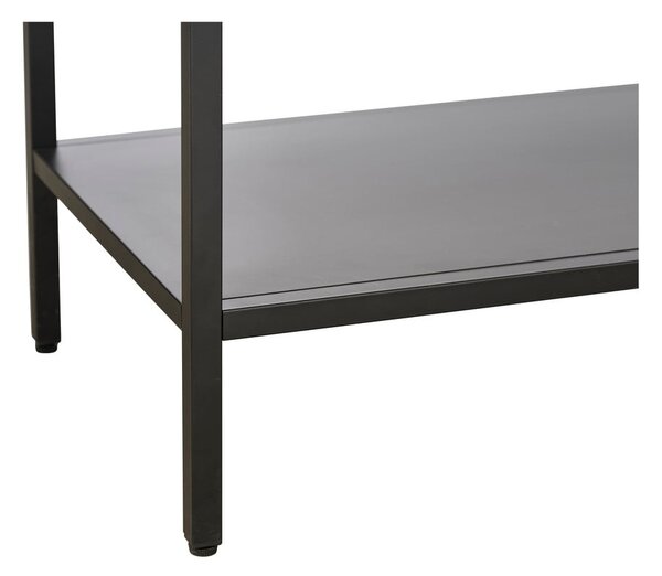 Fekete fém tálalószekrény 90x160 cm Carmel – Unique Furniture