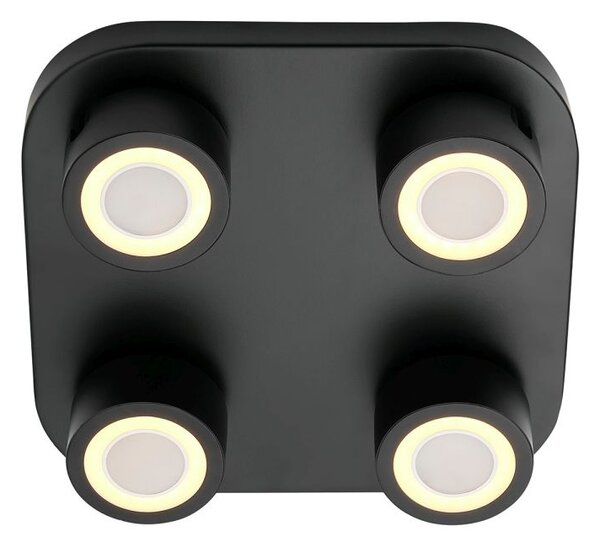 Nordlux modern LED mennyezeti lámpa clyde fekete nor2412256003