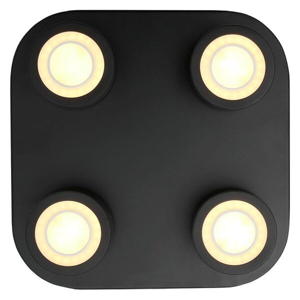 Nordlux modern LED mennyezeti lámpa clyde fekete nor2412256003