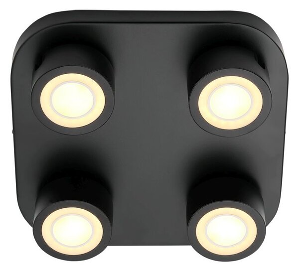 Nordlux modern LED mennyezeti lámpa clyde fekete nor2412256003