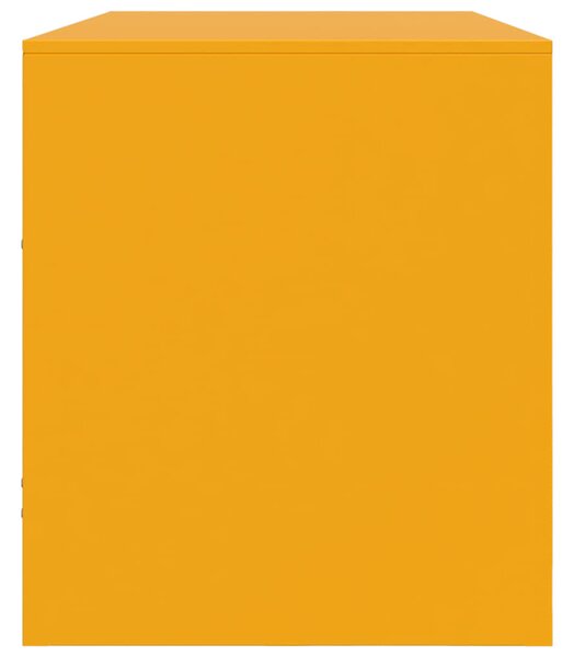 Mustársárga acél TV-szekrény 99 x 39 x 44 cm