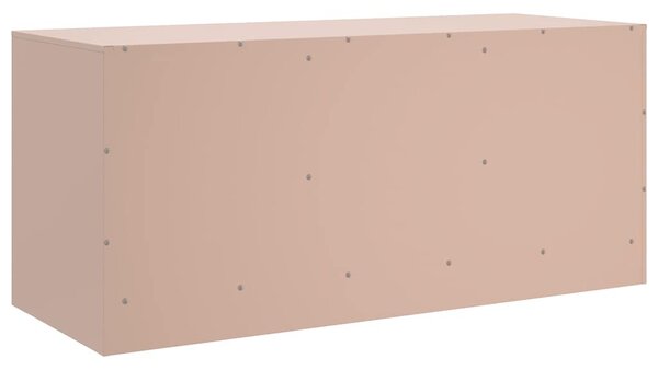Rózsaszín acél TV-szekrény 99 x 39 x 44 cm