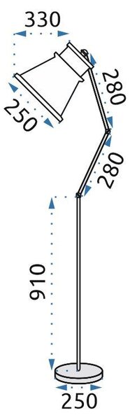 Állólámpa APP542-1F fekete