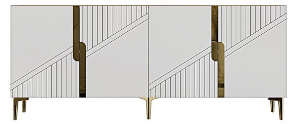 Evva komód, zafír tölgy-fehér, 125 cm – TR555CHM1579
