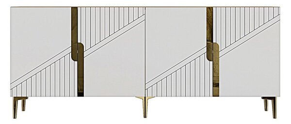 Evva komód, zafír tölgy-arany, 150 cm