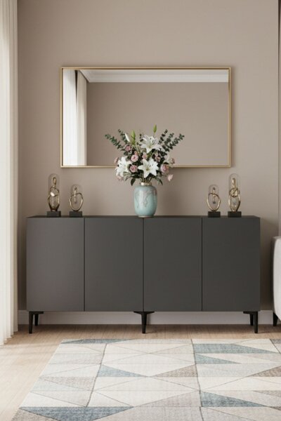 Apolos komód, antracit, 150 cm
