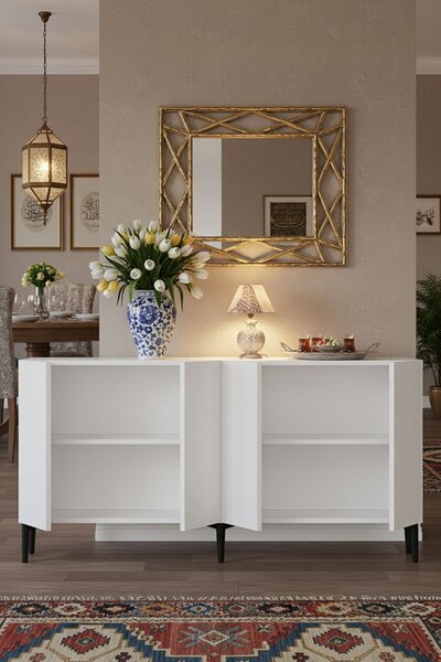 Apolos komód, fehér, 150 cm