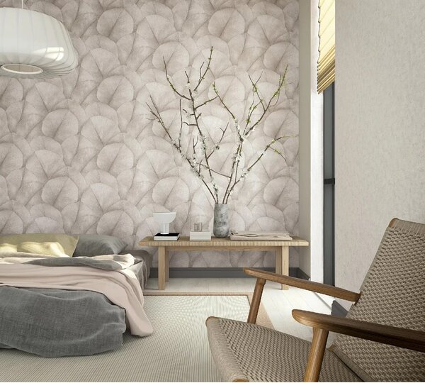 TF30034511 levélmintás bézs tapéta