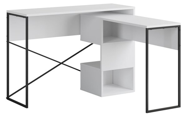 Badau íróasztal, fehér, 110 cm