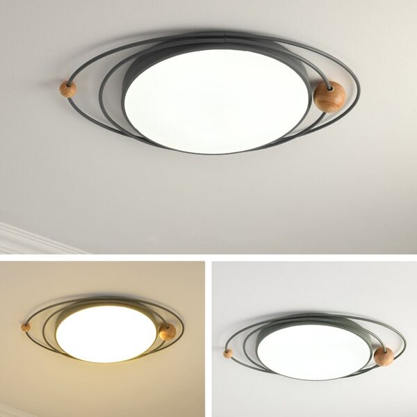 Toolight Toollight - Mennyezeti lámpa Galaxy Black E27 60W APP868-C, fekete, OSW-06887