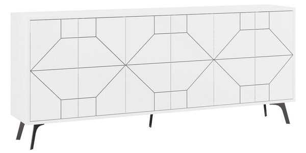 Dune komód, fehér, 184 cm