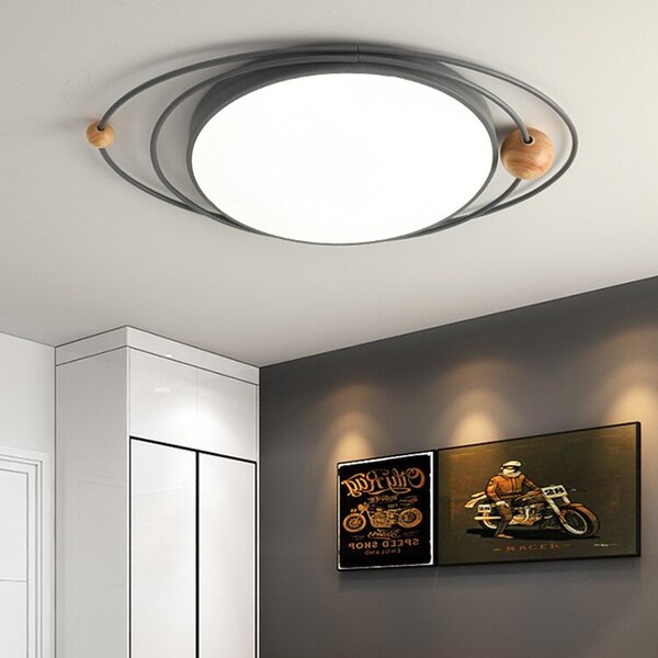 Toolight Toollight - Mennyezeti lámpa Galaxy Black E27 60W APP868-C, fekete, OSW-06887