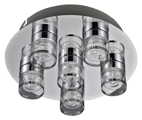 Italux modern LED mennyezeti lámpa marc króm átlátszó itxhd520m061340ch