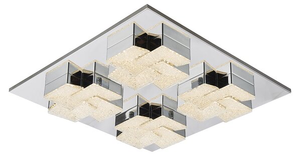 Italux modern LED mennyezeti lámpa clarise króm ezüst itxmx15083-4b-56w