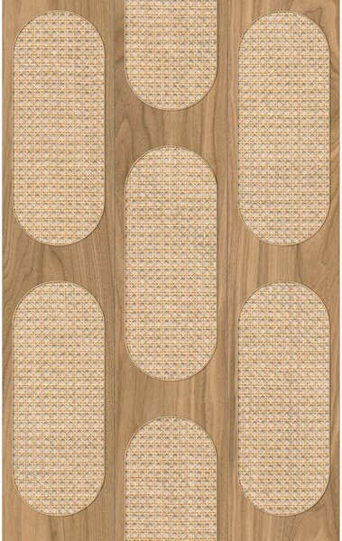 TF30081638 fonott mintás taupe tapéta
