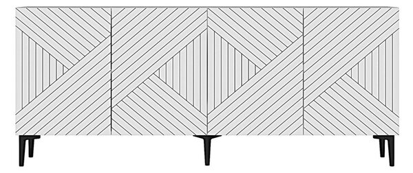 Ferrro komód, fehér, 180 cm