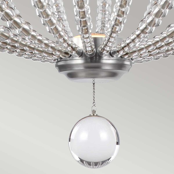 Feiss glamour kristály LED függeszték oberlin nikkel elsfe-oberlin-p-l