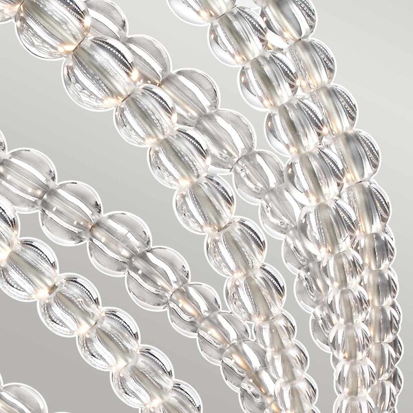 Feiss glamour kristály LED függeszték oberlin nikkel elsfe-oberlin-p-m