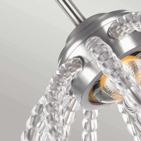Feiss glamour kristály LED függeszték oberlin nikkel elsfe-oberlin-p-s