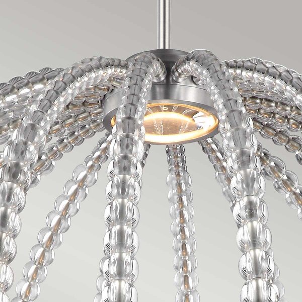 Feiss glamour kristály LED függeszték oberlin nikkel elsfe-oberlin-p-l