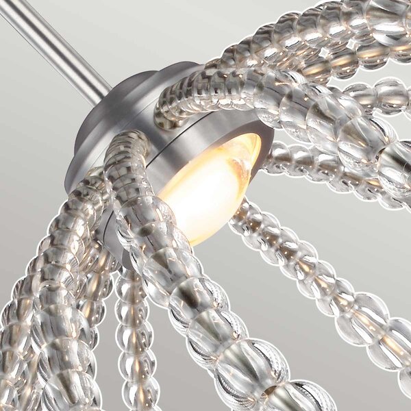 Feiss glamour kristály LED függeszték oberlin nikkel elsfe-oberlin-p-m