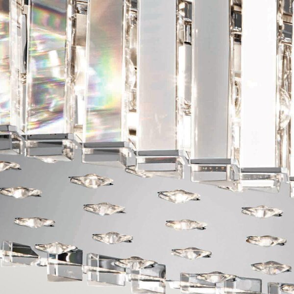 Kichler glamour kristály LED függeszték crystal skye króm átlátszó elsklcrystalskyeil IP44