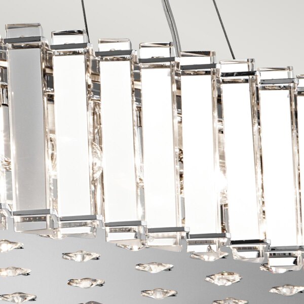 Kichler glamour kristály LED függeszték crystal skye króm átlátszó elsklcrystalskyeil IP44