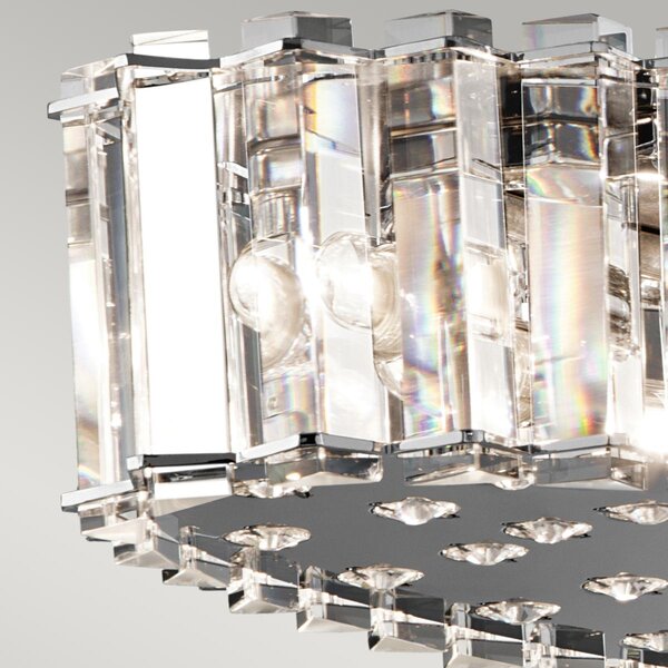 Kichler glamour kristály LED függeszték crystal skye króm átlátszó elsklcrystalskyeil IP44