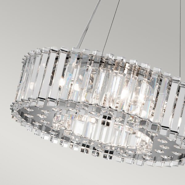 Kichler klasszikus LED függeszték crystal skye króm átlátszó elsklcrystalskyepa IP44