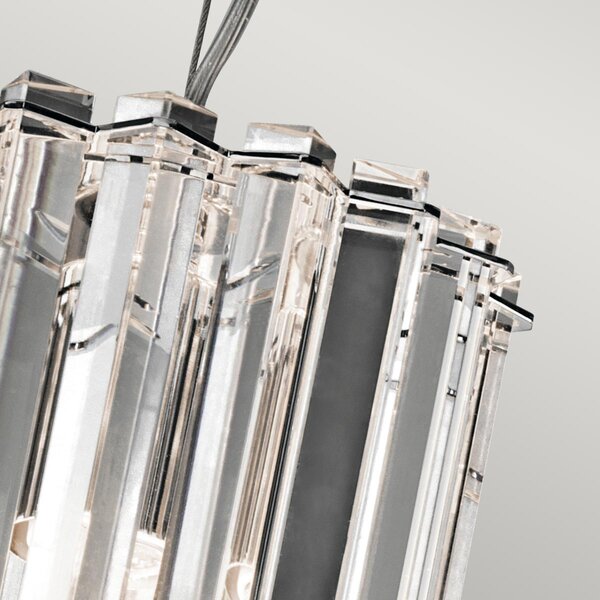 Kichler glamour kristály LED függeszték crystal skye króm átlátszó elsklcrystalskyemp IP44