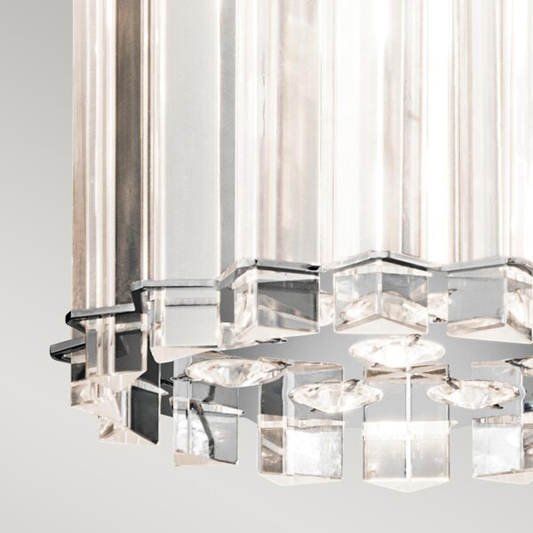 Kichler glamour kristály LED függeszték crystal skye króm átlátszó elsklcrystalskyemp IP44