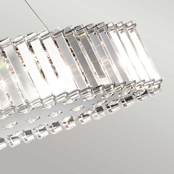 Kichler klasszikus LED függeszték crystal skye króm átlátszó elsklcrystalskyeisle IP44