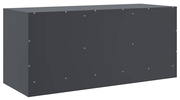 Antracitszürke acél TV-szekrény 99 x 39 x 44 cm