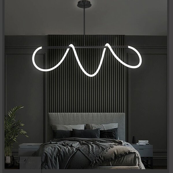 Mennyezeti LED Lámpa APP856-CP Long Fekete