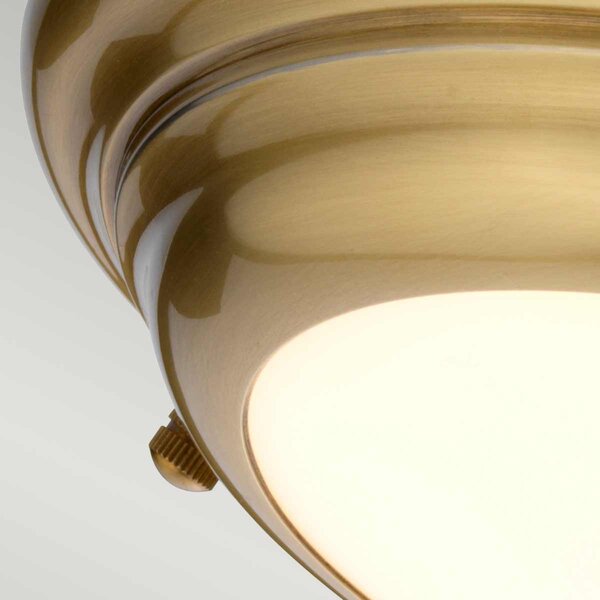 Elstead klasszikus LED mennyezeti lámpa welland mini sárgaréz elswelland-f-s-ab IP54